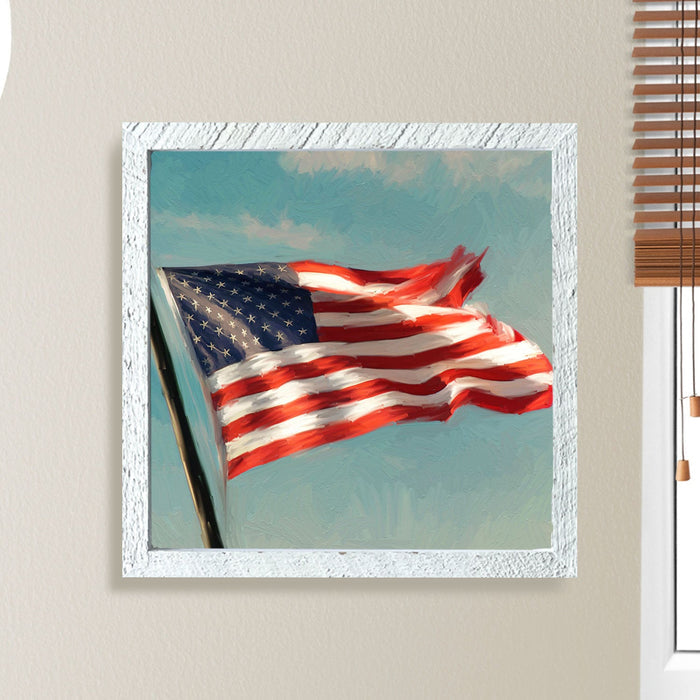 Flag Waving in The Sky