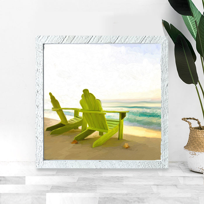 Green Adirondack Chairs