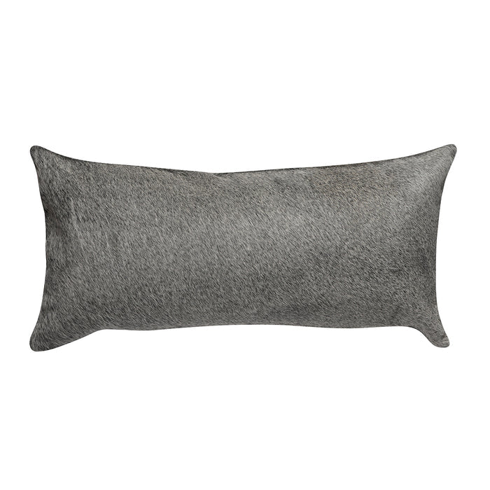 Grey Cowhide Pillow