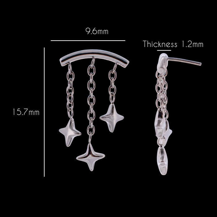 Starla - Threadless Hidden Helix - Khrysos Jewelry