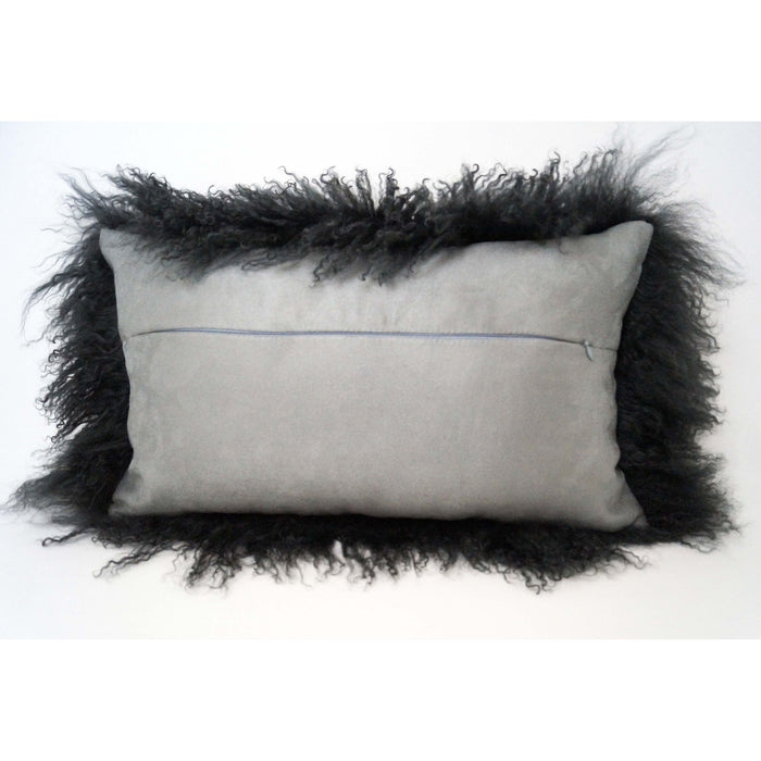 Tibetan Sheep Throw Pillow - Charcoal