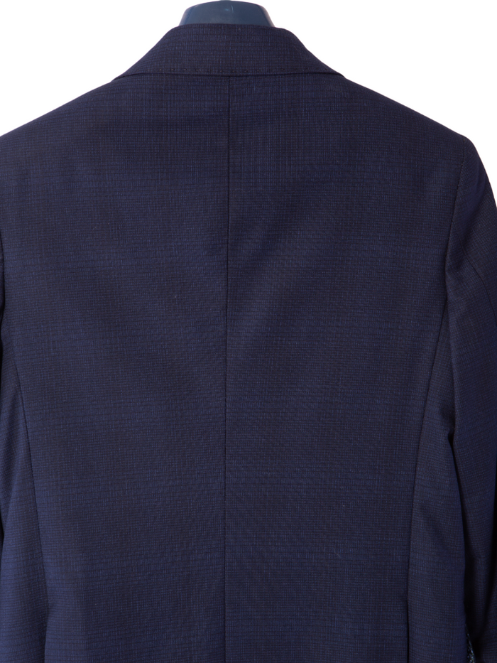 T.O Boys Blue Check Slim Fit 2 Piece Suit - The Suit Depot