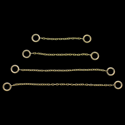 14KT Gold Chain- Elongated Links - Khrysos Jewelry