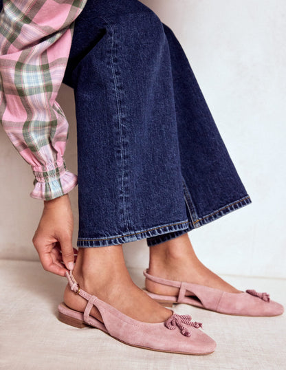 Easy Slingback Flats-Blush