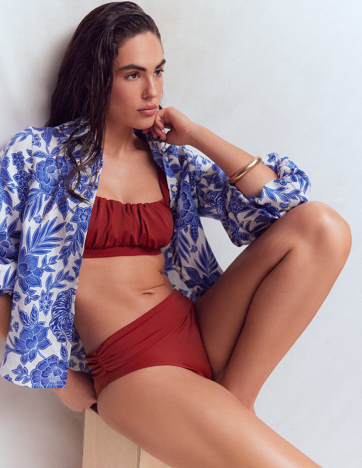 Skiathos Bikini Top-Paprika