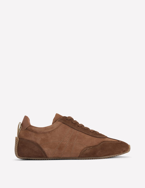 Delphine Slim Sole Trainers-Tan