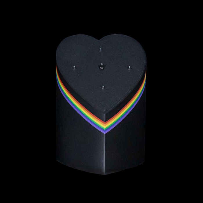 5 Piece Mixed Jewelry Heart Rainbow Display - Khrysos Jewelry
