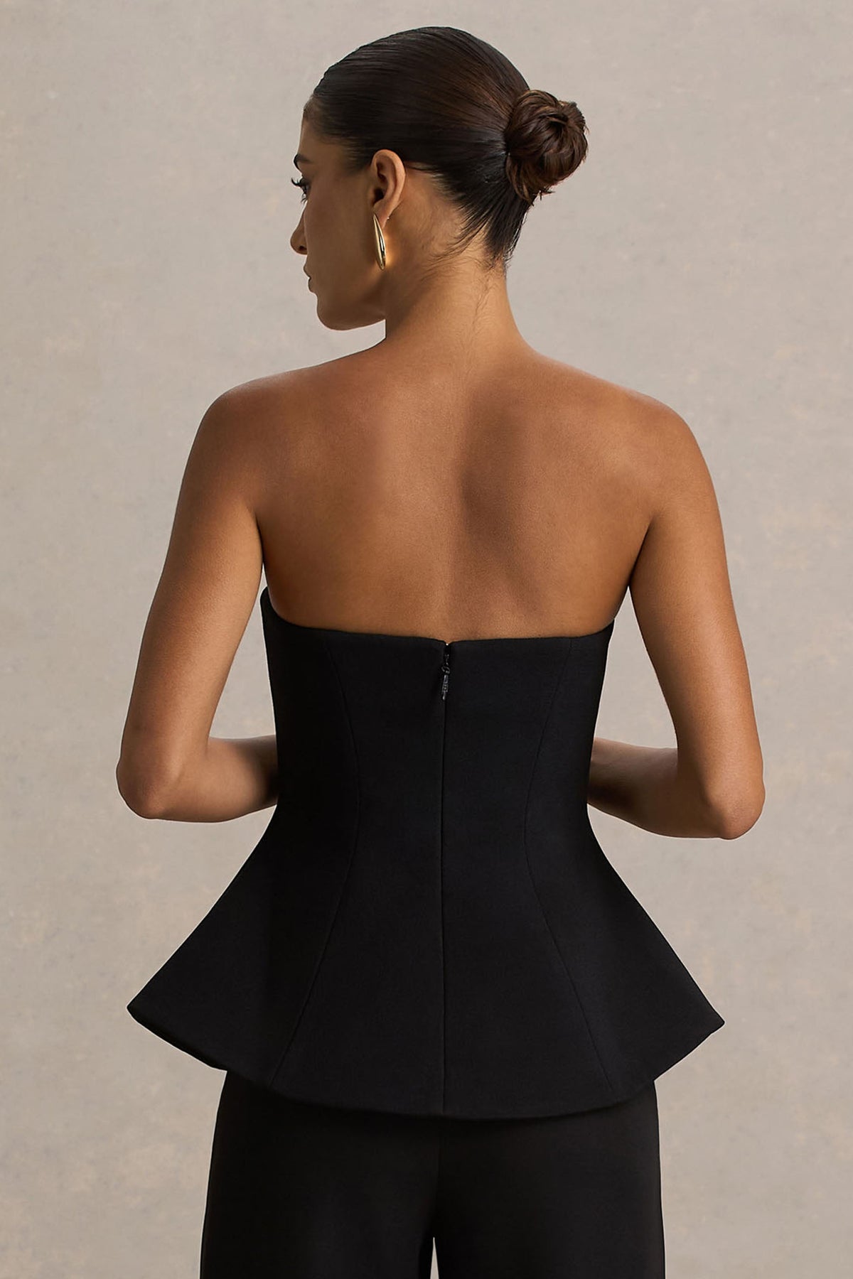 Gifted | Black Bandeau Corset Top