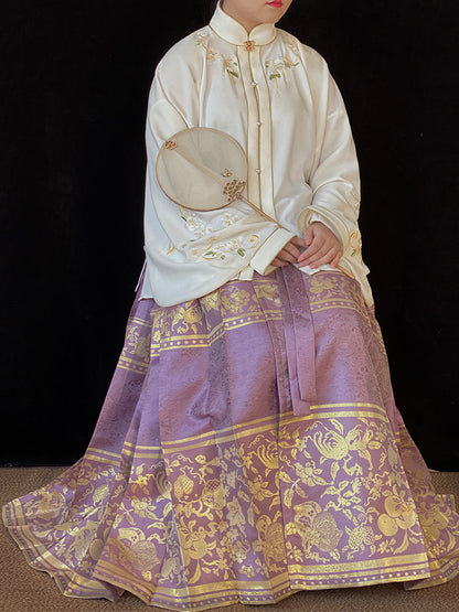 Taozi 桃子 Peach Ming Dynasty Plus Size Mamian Skirt
