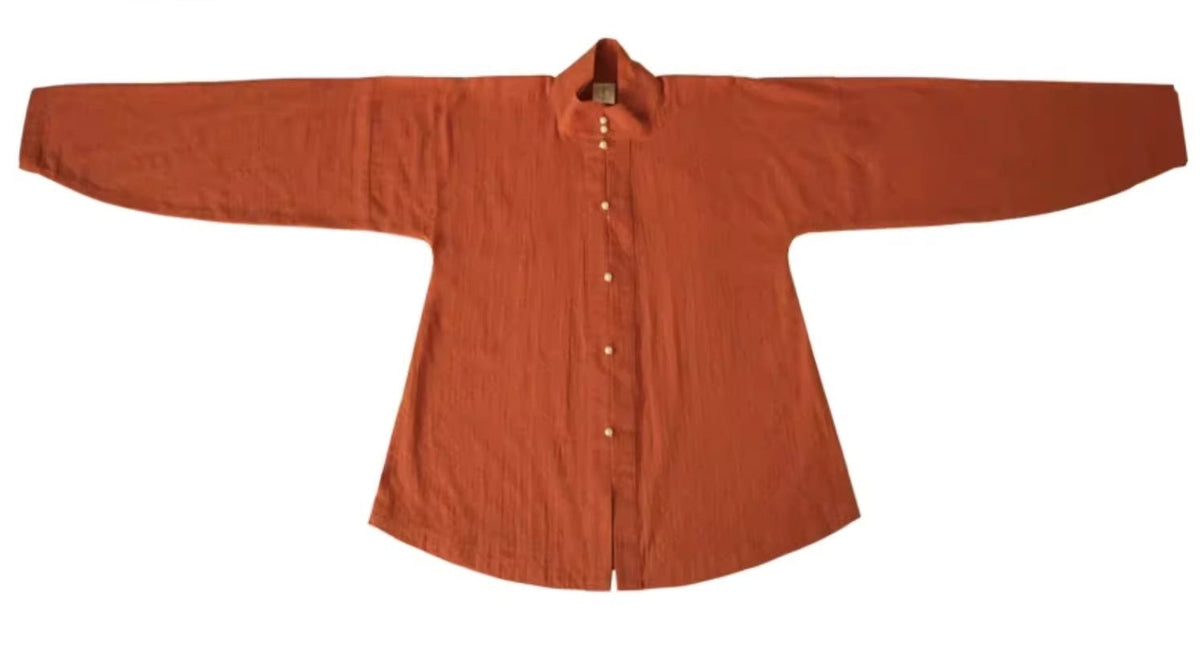 Shi Zi 柿子 Persimmon Ming Dynasty Liling Narrow Sleeve Daily Cotton Shirt