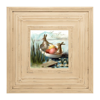 Bunnies in an Egg Boat