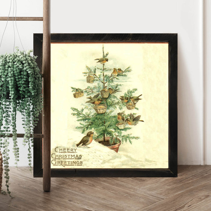 Christmas Tree with Birds