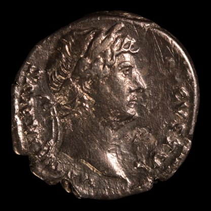 Denarius, Emperor Hadrian, Roma Reverse - 129 to 130 CE - Roman Empire - Auction 9/6/23