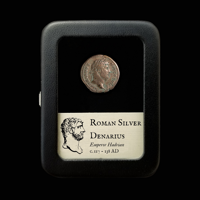 Denarius, Emperor Hadrian, Roma Reverse - 130 CE - Roman Empire - Auction 9/6/23