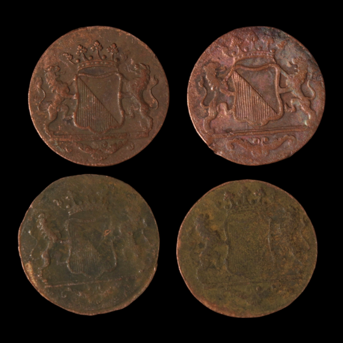Dutch East India Co. (VOC) Double Duit Lot #2 - 1790 - Southeast Asia - 3/29/23 Auction