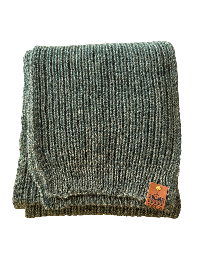 Fern Ribbed Bute Scarf