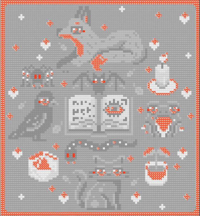 Find A Familiar | Pixel Charted | Ready To Ship