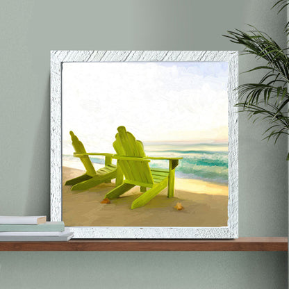 Green Adirondack Chairs