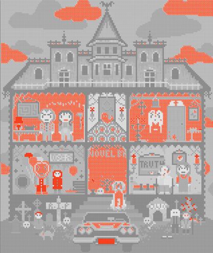 King's Horror House | Pixel Charted | Ready To Ship
