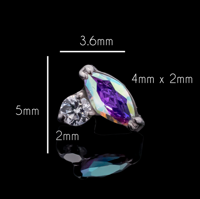 Laurent - 16G Internally Threaded End - Khrysos Jewelry