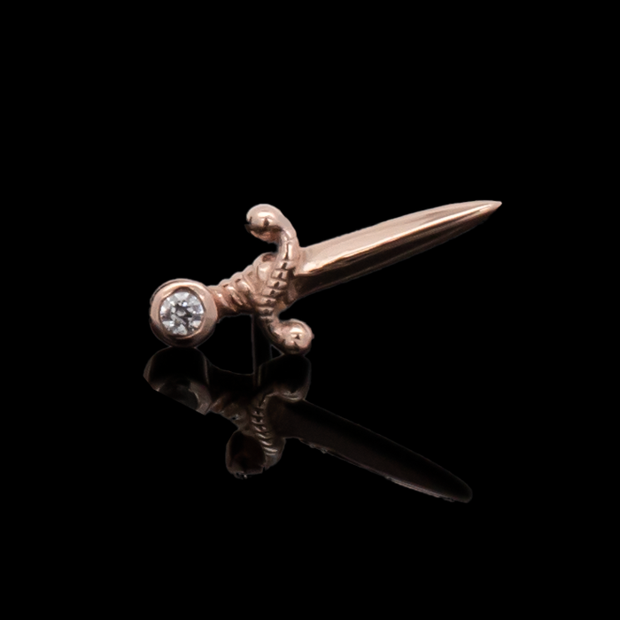 Legacy - 14kt Gold Threadless End - Khrysos Jewelry