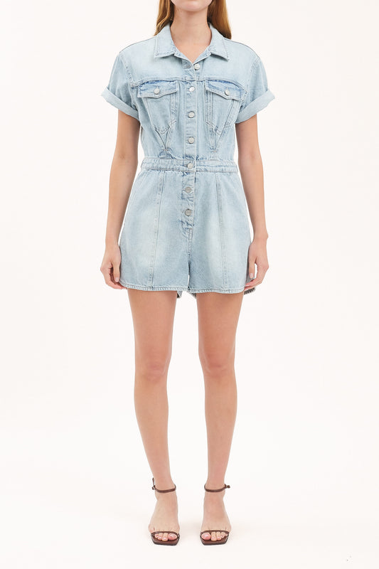 Topanga Romper - Dolphin