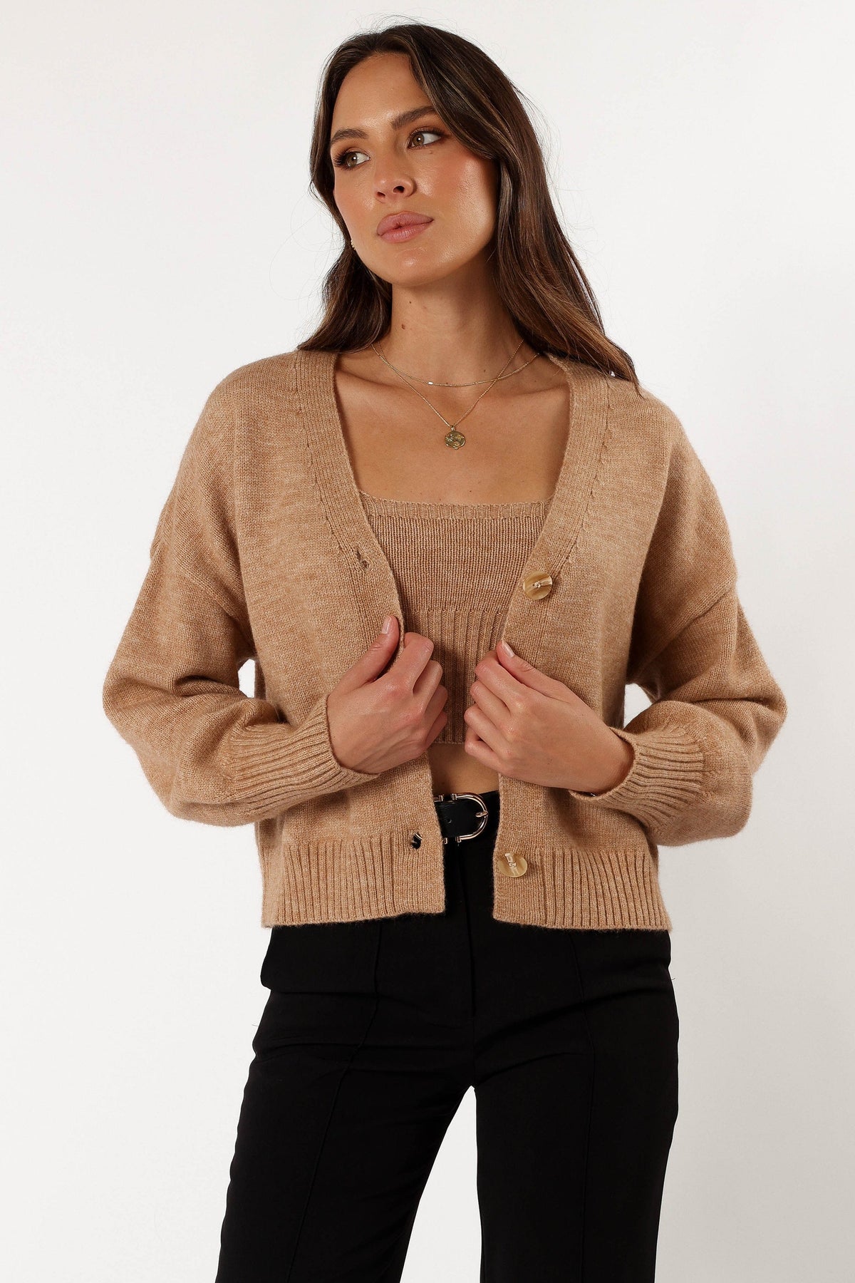 Isabel Sweater Top - Beige