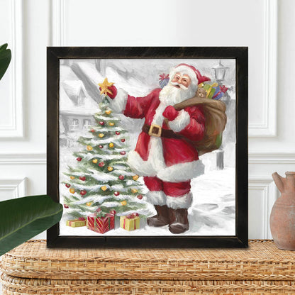 Santa with The Outdoor Tree