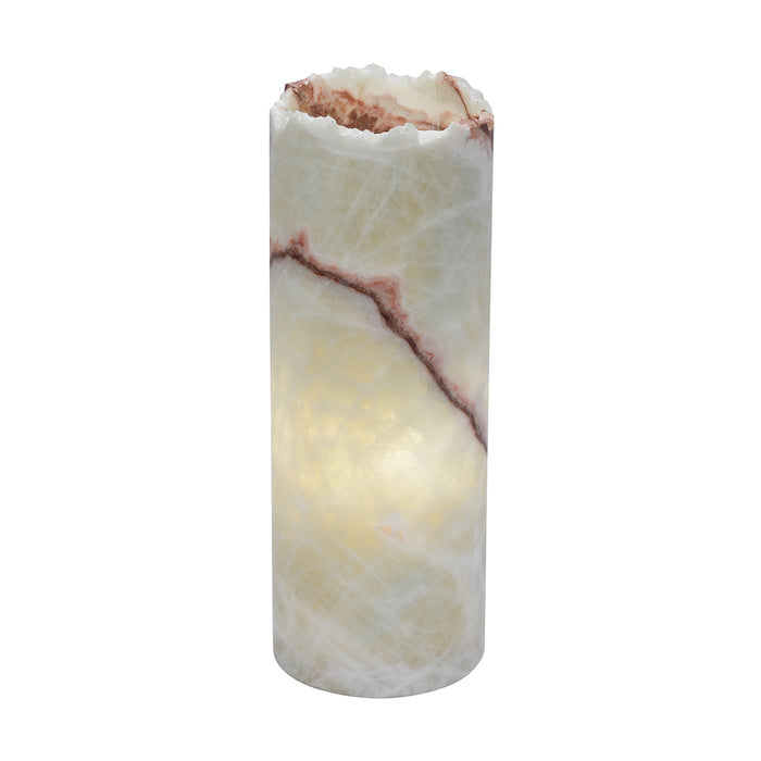 Small Cylinder Natural Edge Lazul Lamp