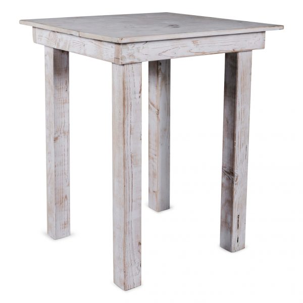 Square Whitewash Cocktail Table 36"