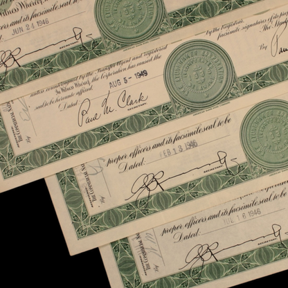Studebaker Corporation Stock Certificate - 1940s - Auto Industry