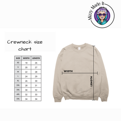 Suicide Prevention Awareness Ribbon Daisy Embroidered Crewneck Sweatshirt