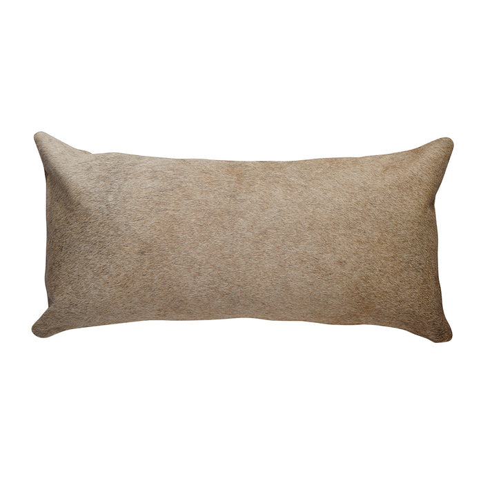 Taupe Cowhide Pillow