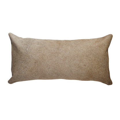 Taupe Cowhide Pillow