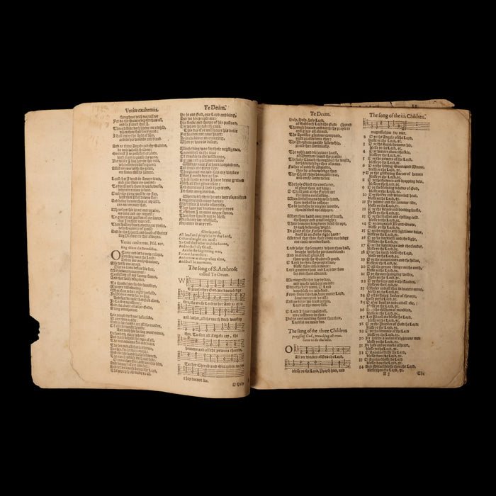 "The Whole Booke of Paslmes," Portion of an English Psalm Hymnal - Published 1614 - England