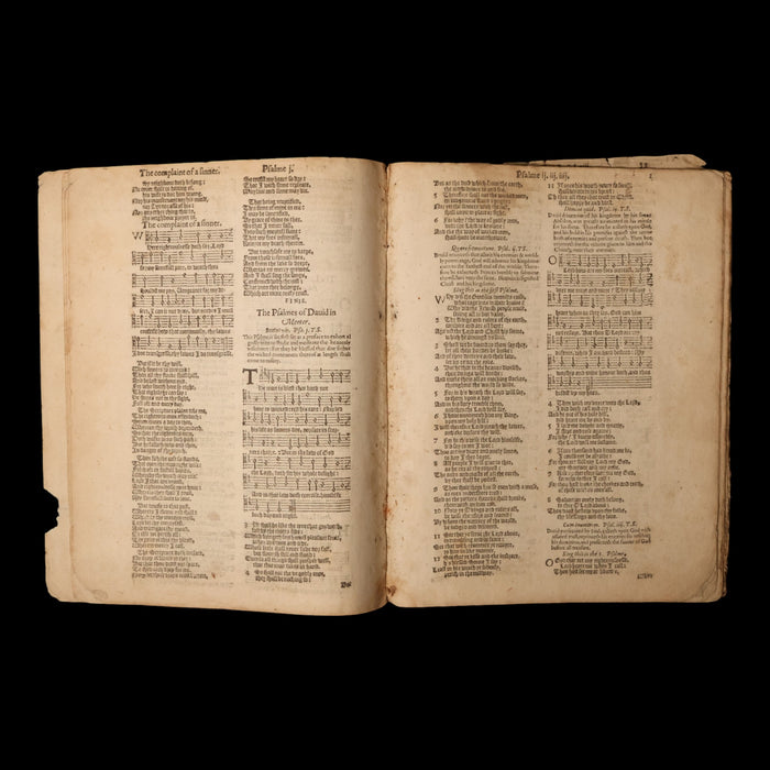"The Whole Booke of Paslmes," Portion of an English Psalm Hymnal - Published 1614 - England