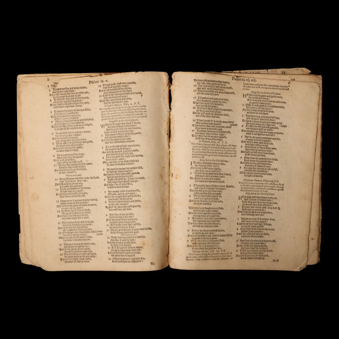 "The Whole Booke of Paslmes," Portion of an English Psalm Hymnal - Published 1614 - England