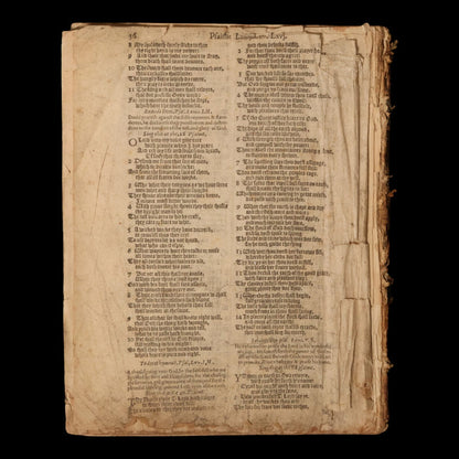 "The Whole Booke of Paslmes," Portion of an English Psalm Hymnal - Published 1614 - England