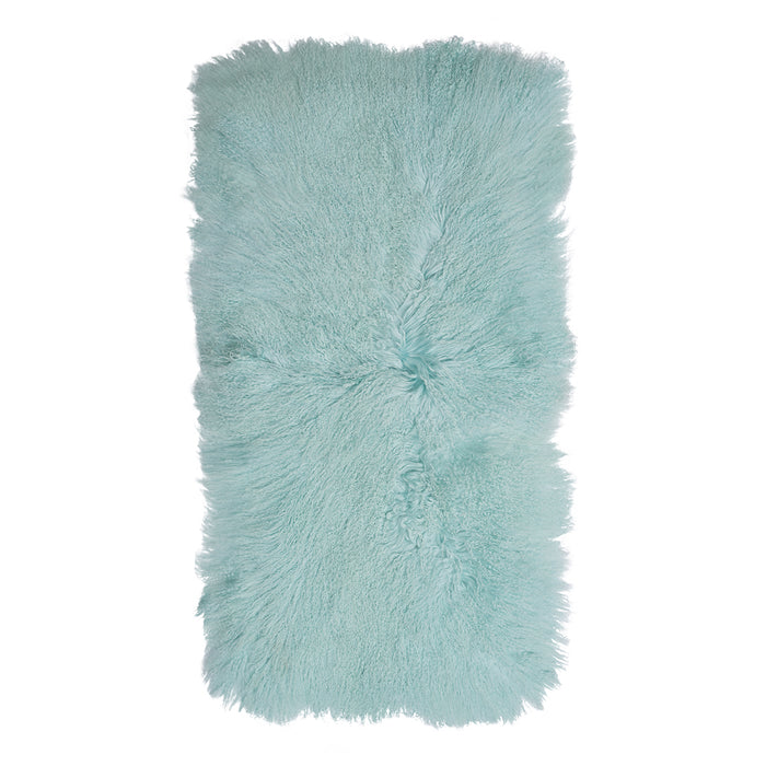 Tibetan Sheep Throw - Aqua