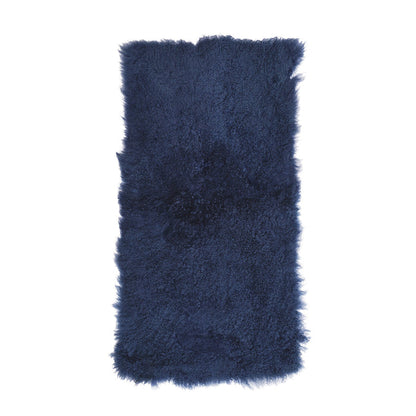 Tibetan Sheep Throw - Nautical Blue