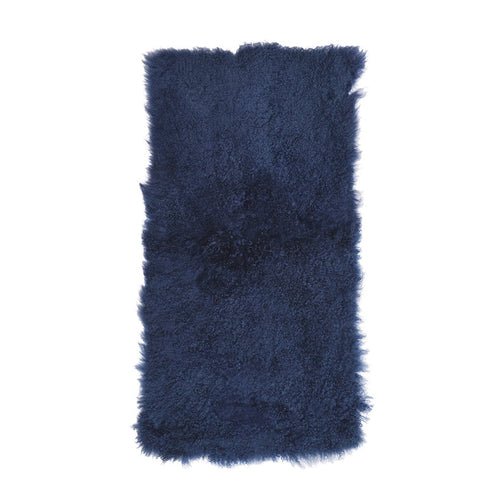 Tibetan Sheep Throw - Nautical Blue