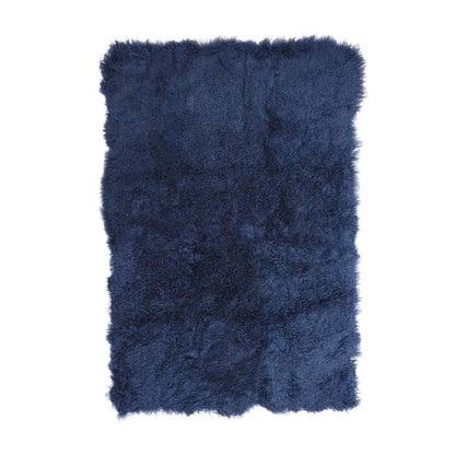 Tibetan Sheep Throw - Nautical Blue