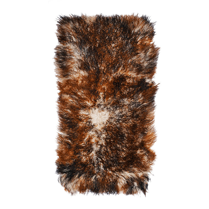 Tibetan Sheep Throw - Rust Tipped