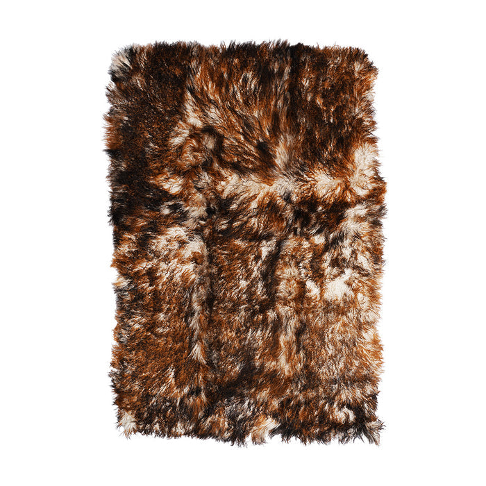 Tibetan Sheep Throw - Rust Tipped