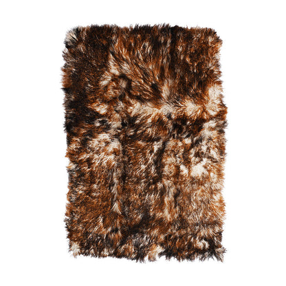 Tibetan Sheep Throw - Rust Tipped