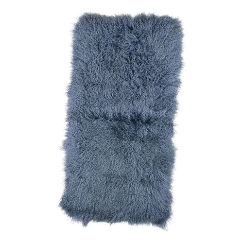 Tibetan Sheep Throw - Steel Grey