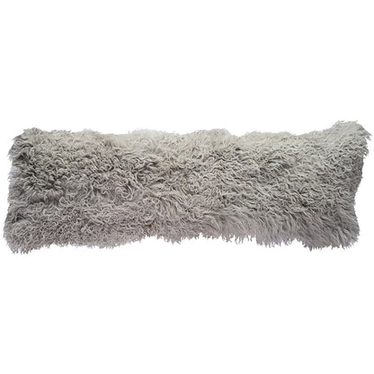 Tibetan Sheep Throw Pillow - Ash Grey