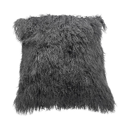 Tibetan Sheep Throw Pillow - Charcoal