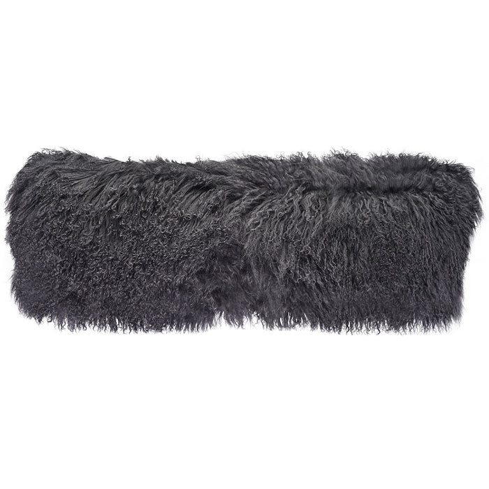 Tibetan Sheep Throw Pillow - Charcoal