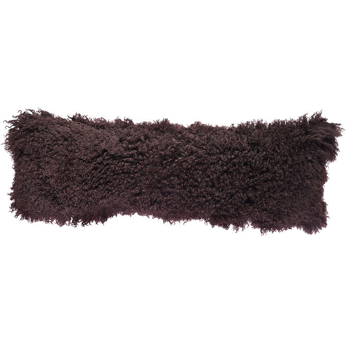 Tibetan Sheep Throw Pillow - Chocolate